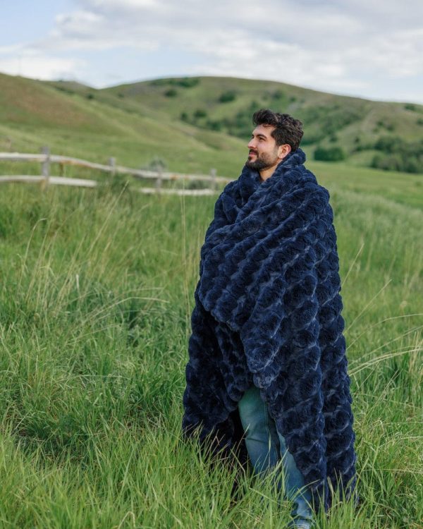 Ultra Sorbet Navy Blanket