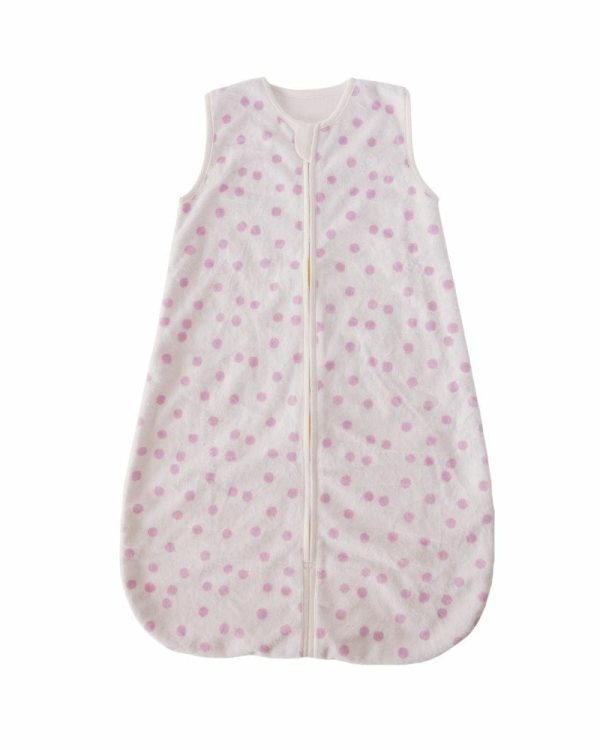 Dot Pink Wearable Minky Blanket