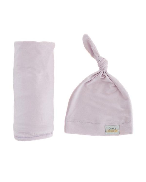 Swaddle and Hat - Lavender