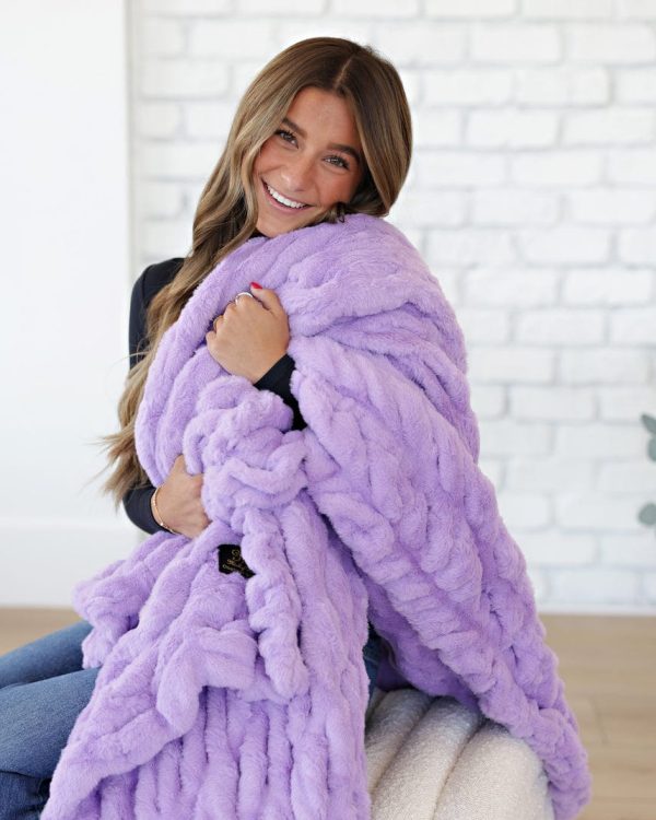 Hugs Lavender Blanket