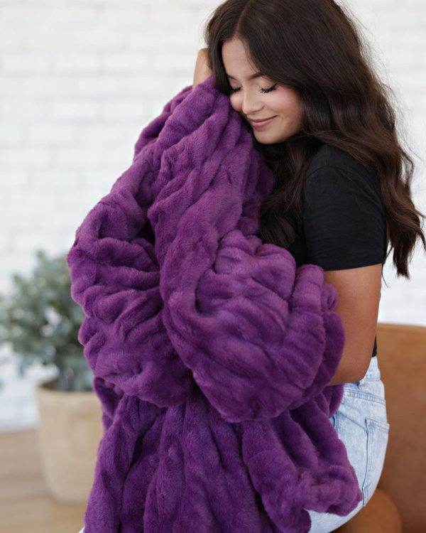 Hugs Sunset Purple Blanket