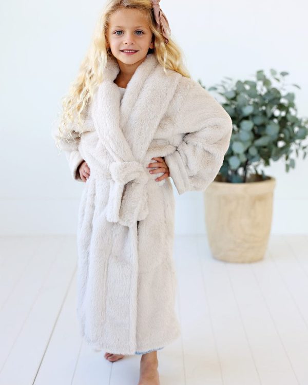 Kids Cream Robe