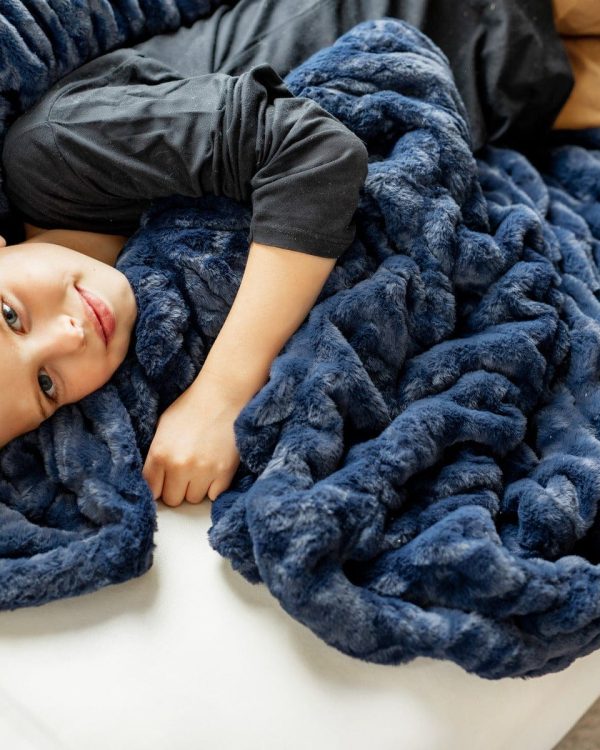 Biggest Hugs Navy Blanket