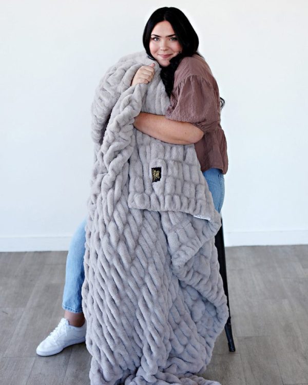 Biggest Hugs Tranquil Dove Blanket