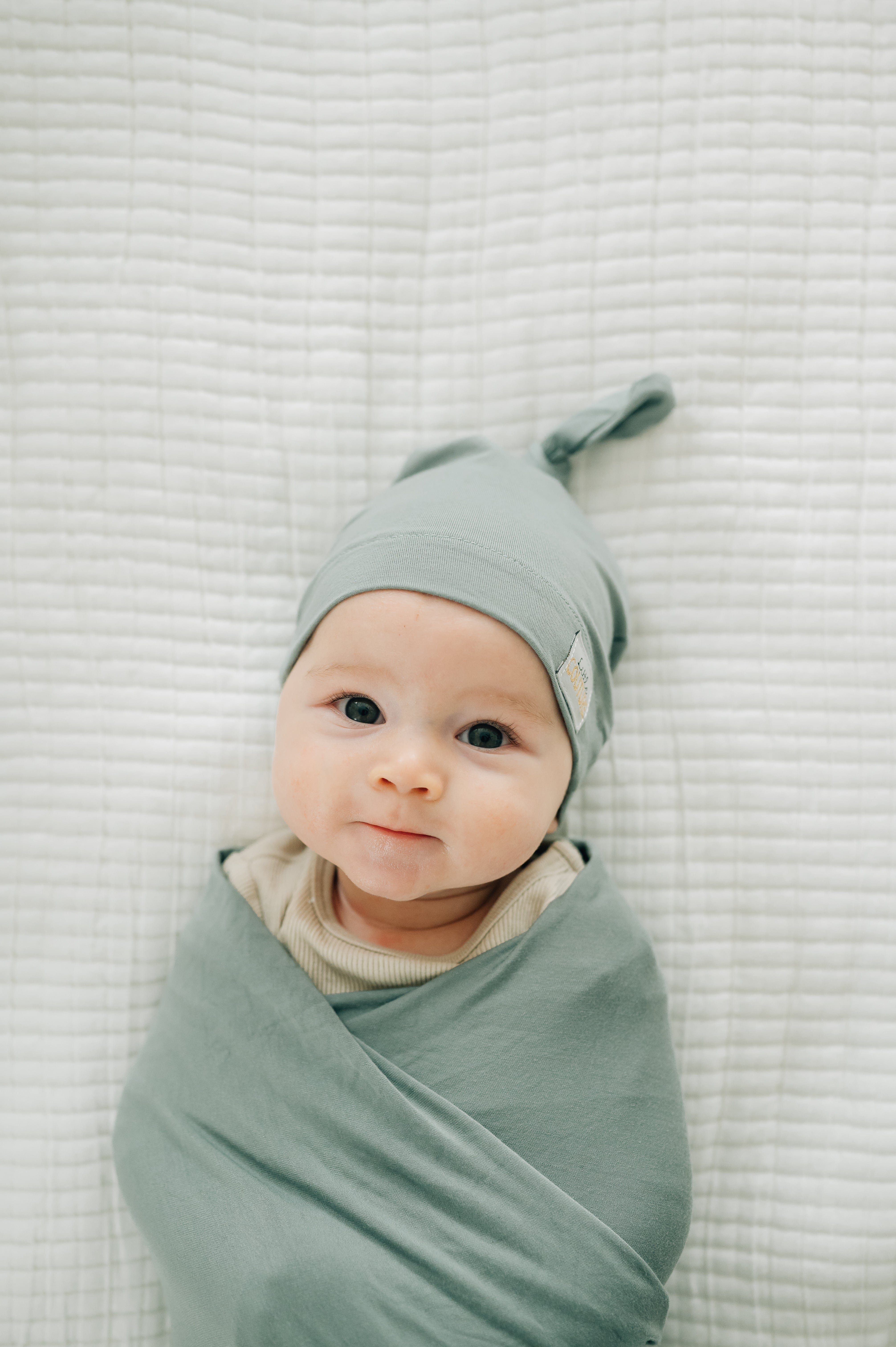 Swaddle and Hat - Mist - Image 2