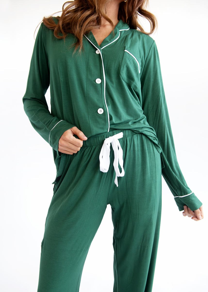 Middle of the Night Button Up - Dark Green - Image 5