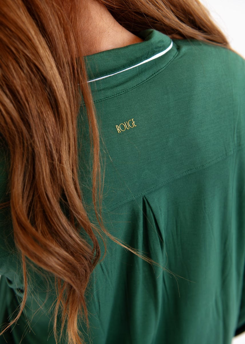 Middle of the Night Button Up - Dark Green - Image 7