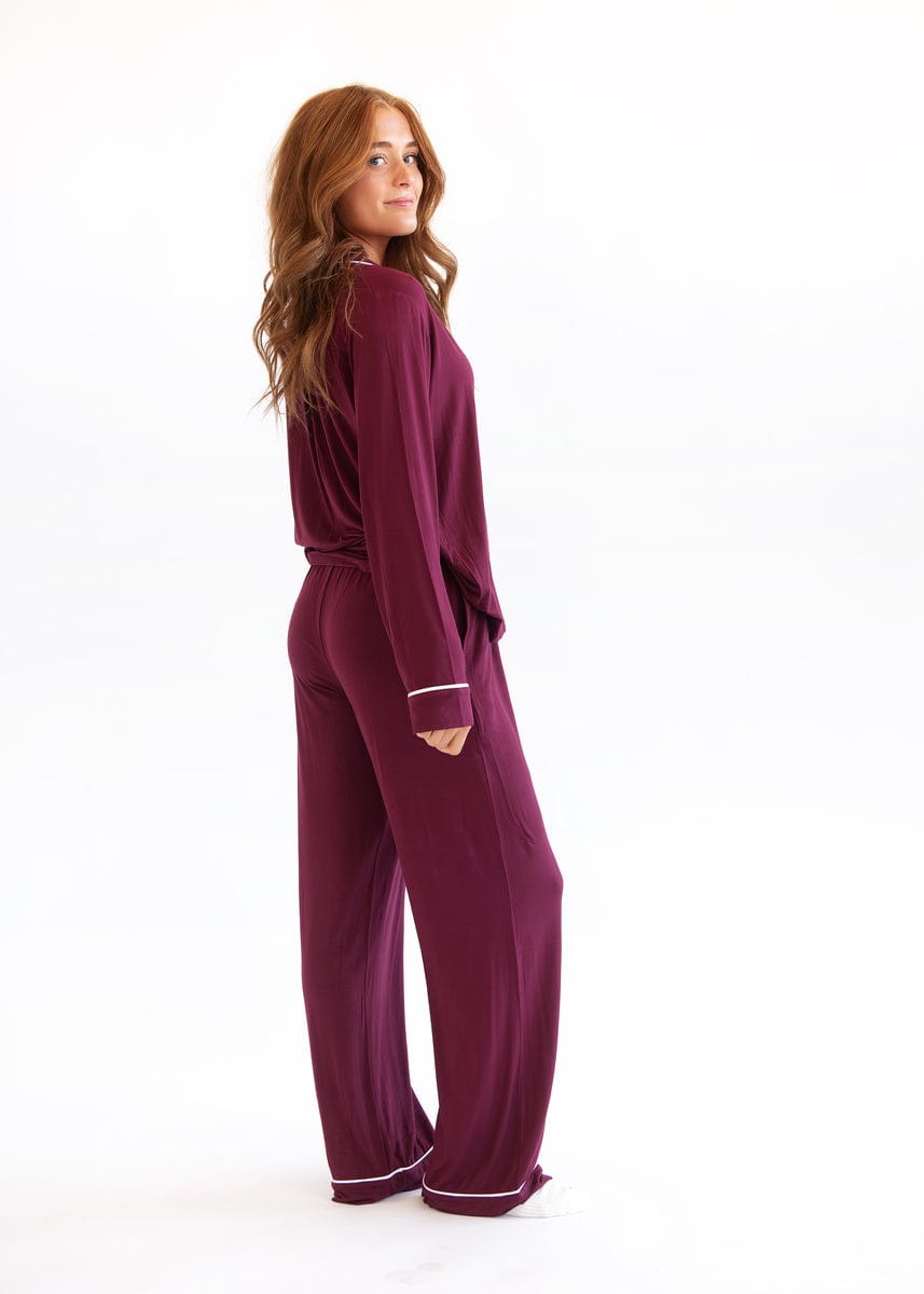 Middle of the Night Button Up - Maroon - Image 4