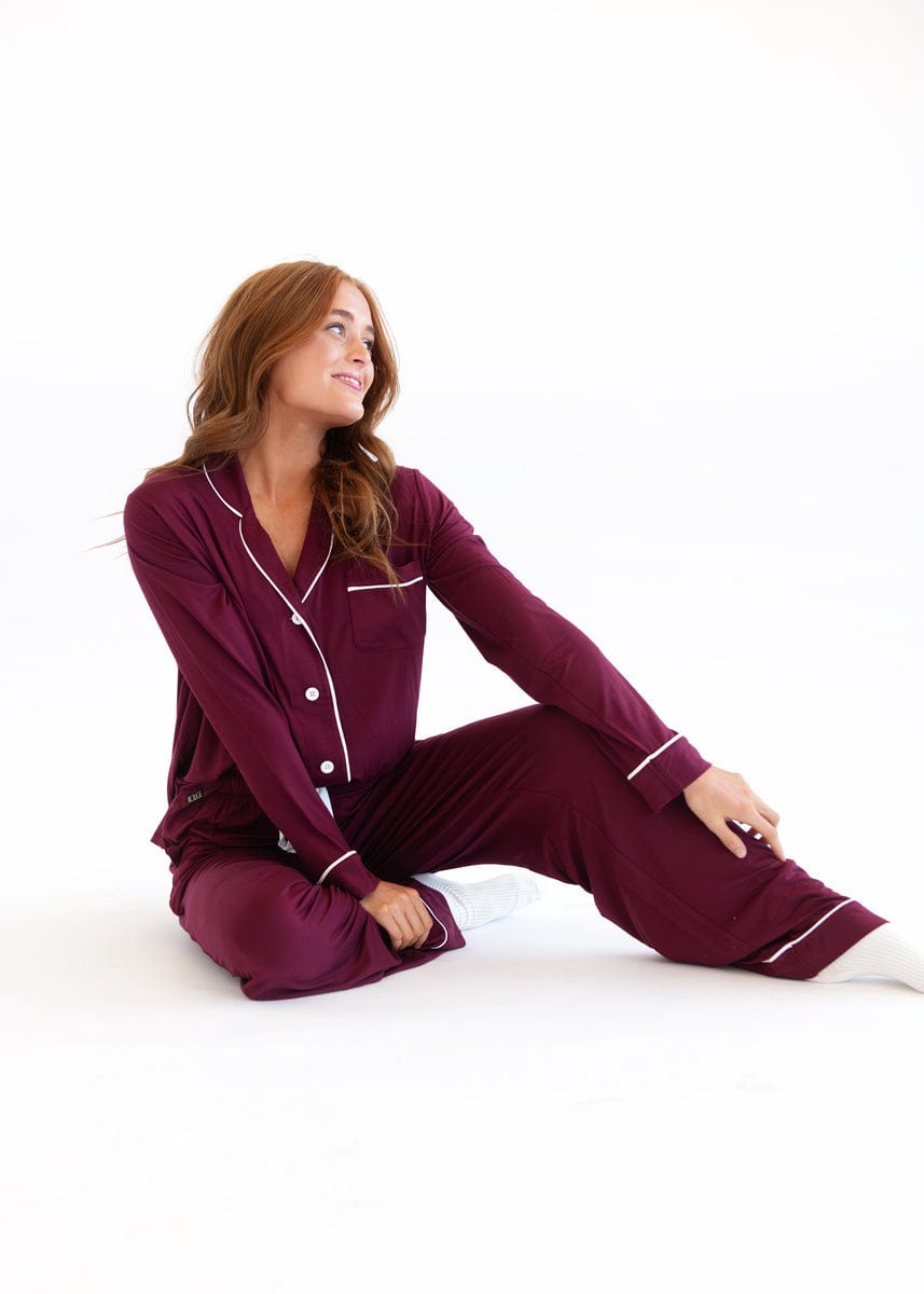 Middle of the Night Button Up - Maroon - Image 8