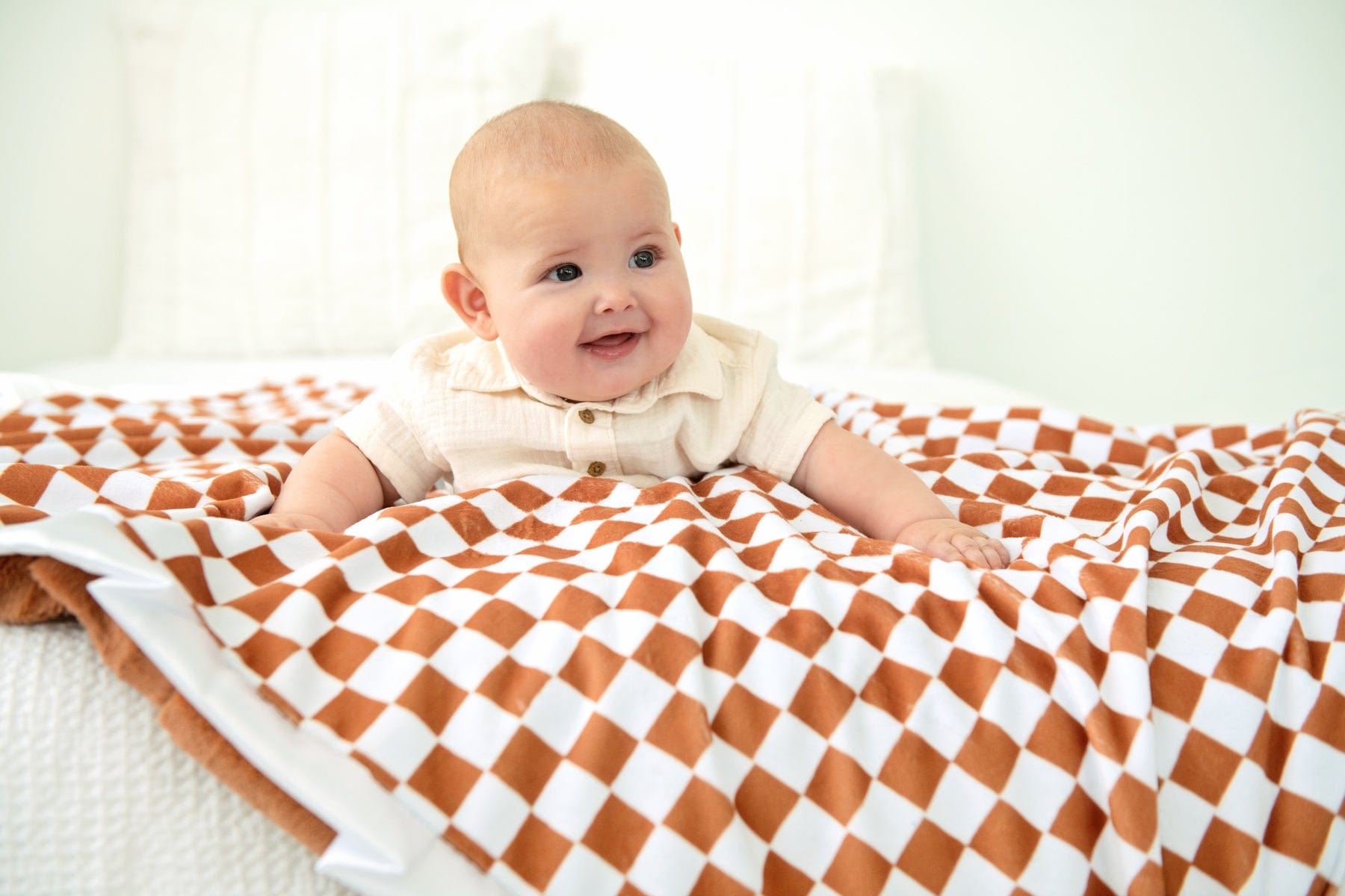 Checkered Copper Blanket - Image 3