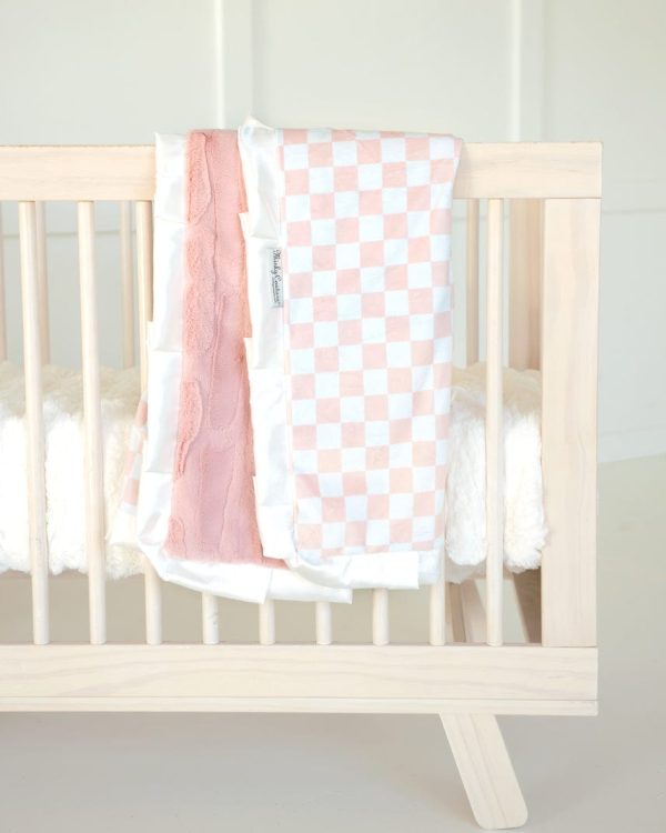 Checkered Blush Blanket