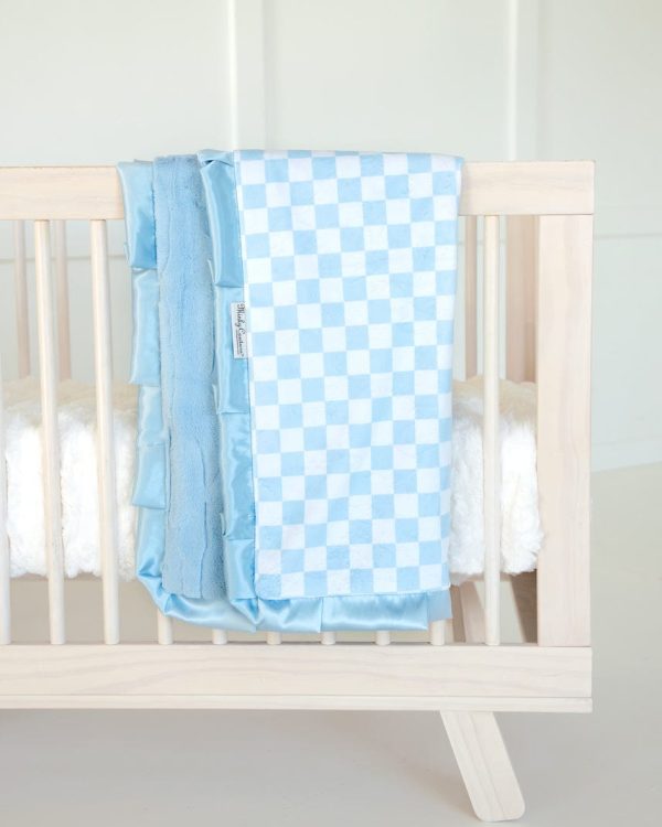 Checkered Blue Blanket