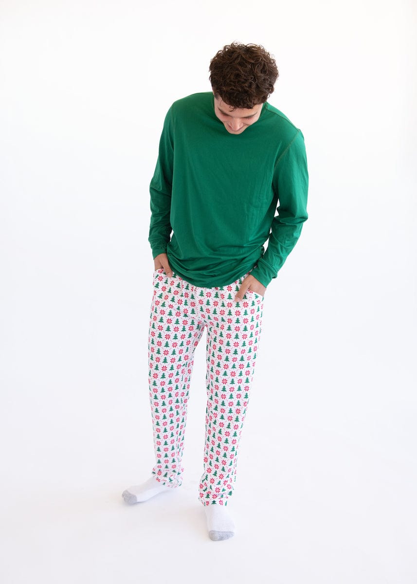 Montage Men's Jogger - Poinsettia and Tree - Image 2