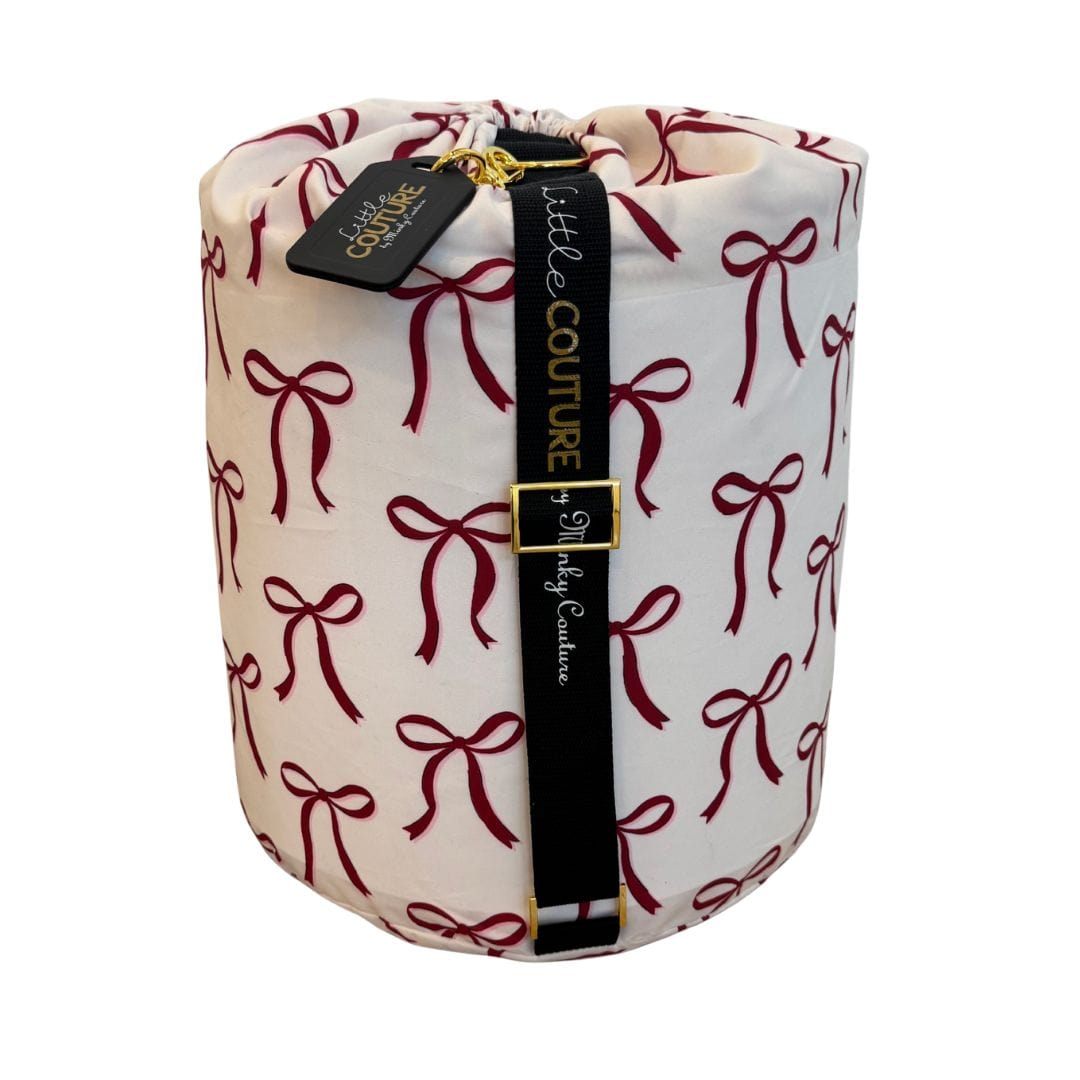 Sleeping Bag - Red Ribbon Bows
