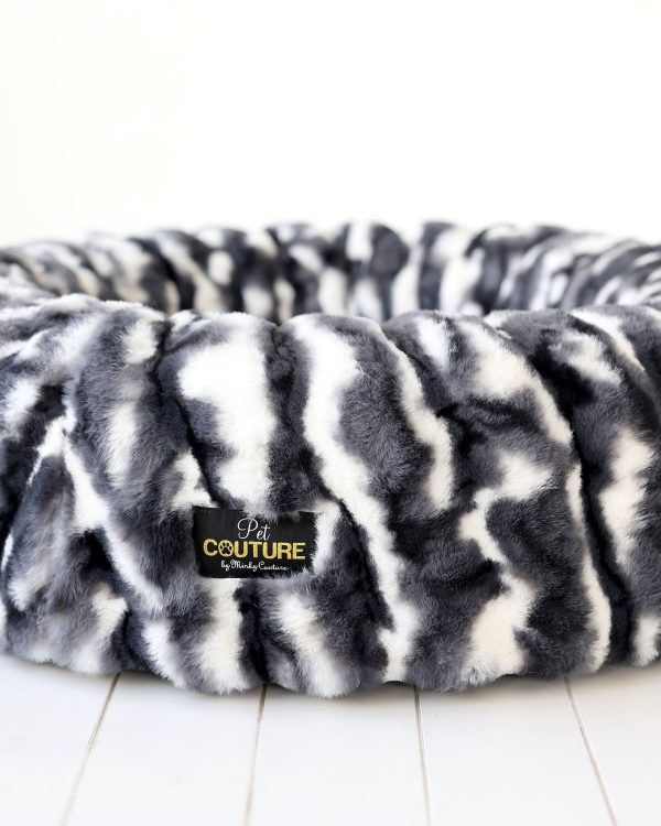 Cloudy Day Black Pet Bed COVER ONLY