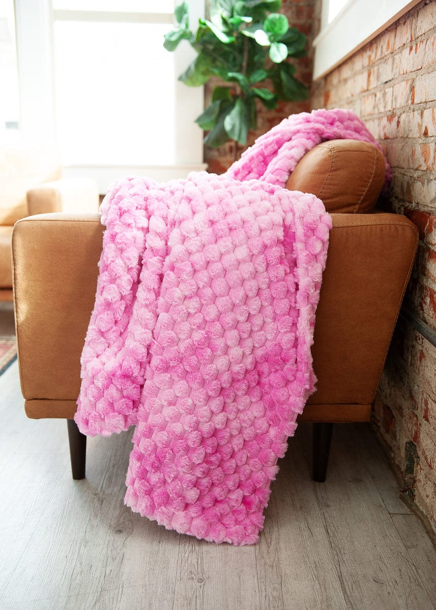 Belgian Waffle Raspberry Blanket - Image 2