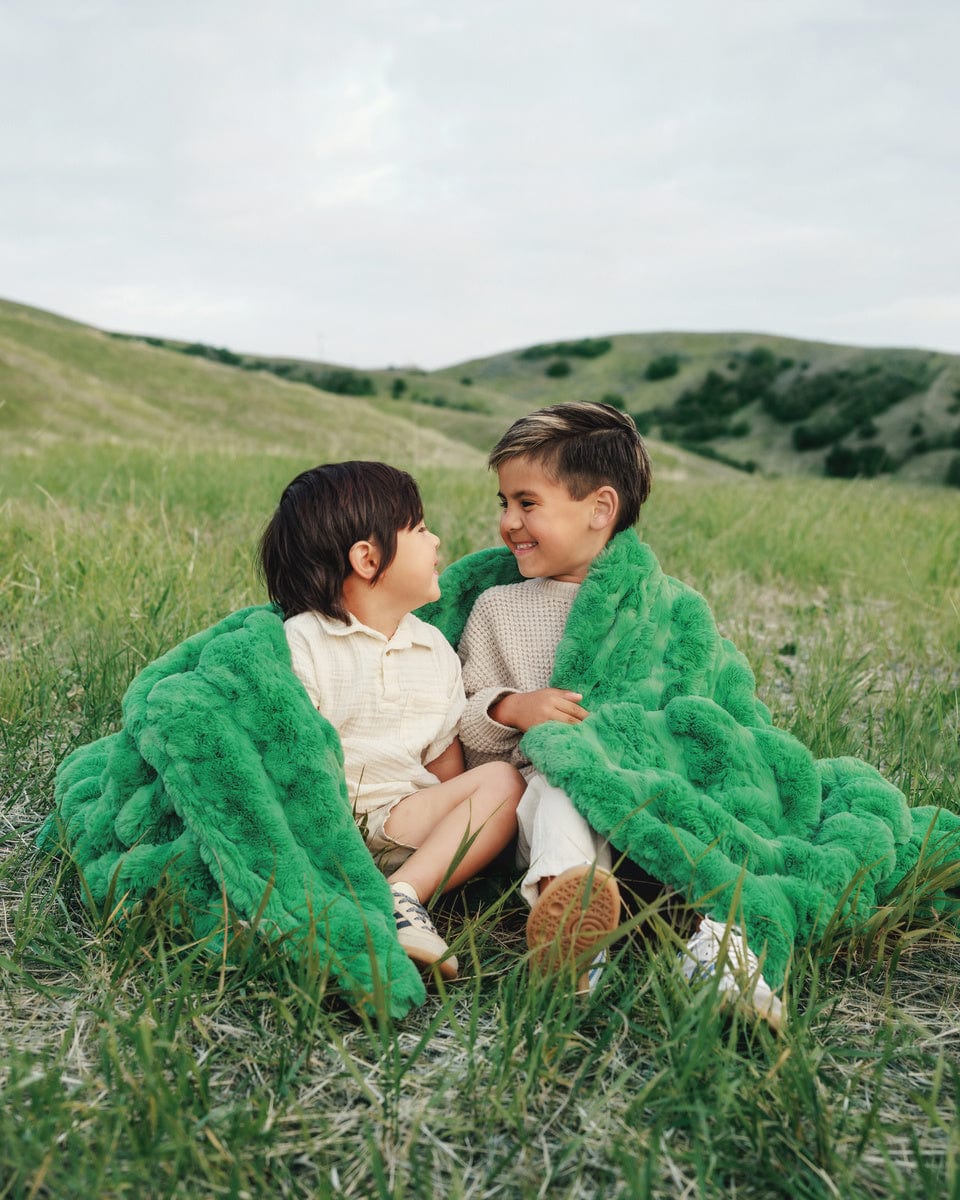 Ultra Sorbet Kelly Green Blanket - Image 3