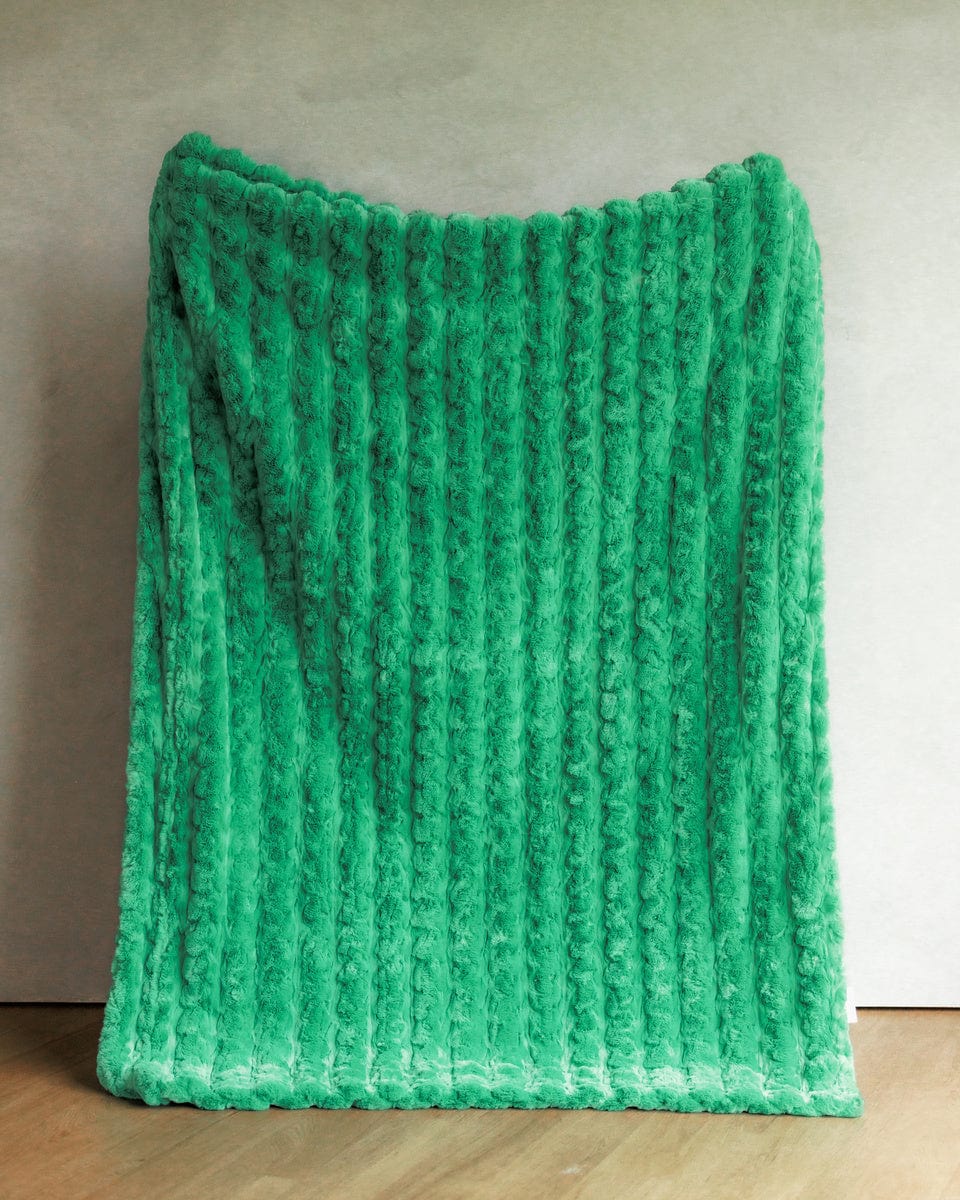Ultra Sorbet Kelly Green Blanket - Image 4