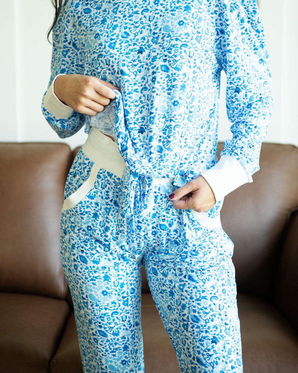 Must be Bamboo Pajamas - Blue Floral - Image 3
