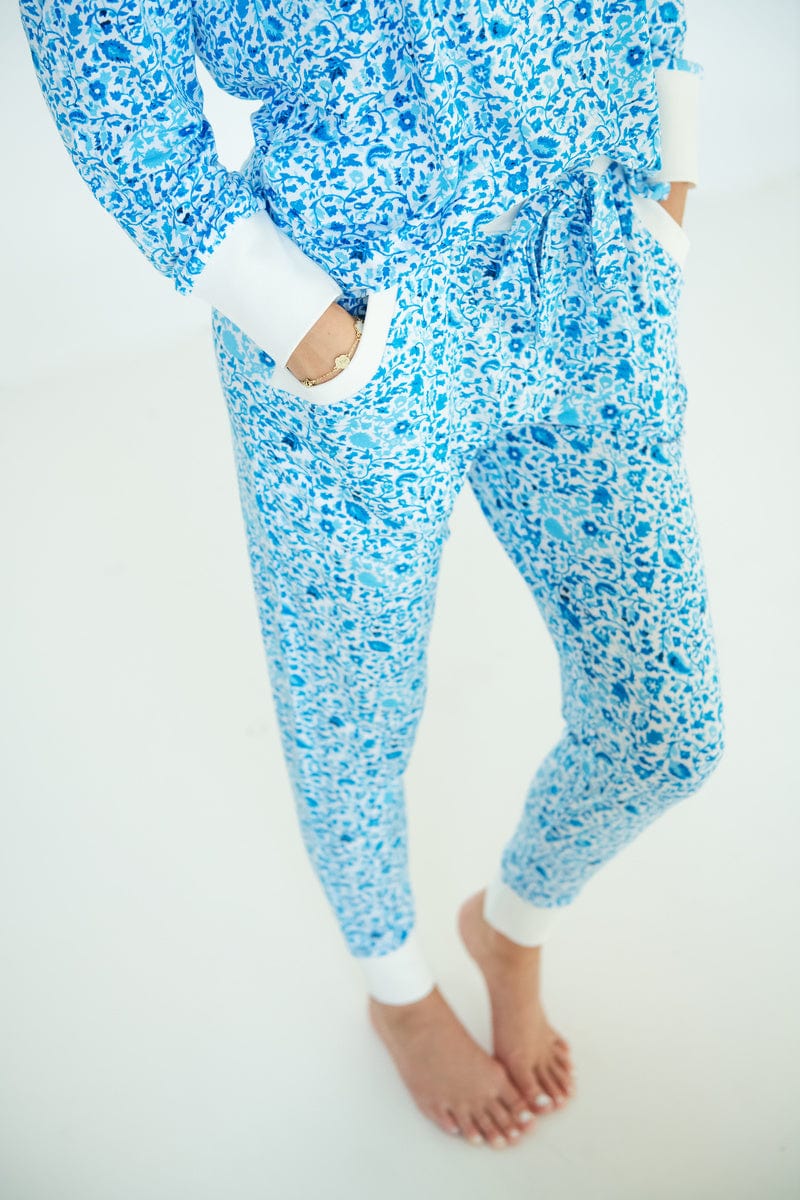 Must be Bamboo Pajamas - Blue Floral - Image 4
